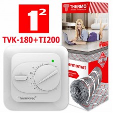Термомат TVK-180 1 кв.м. + Thermoreg TI-200