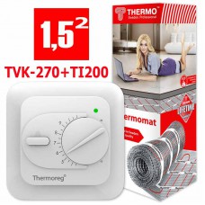 Термомат TVK-270 1,5 кв.м. + Thermoreg TI-200
