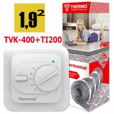 Термомат TVK-400 1,9 кв.м + Thermoreg TI-200
