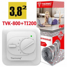 Термомат TVK-800 3,8 кв.м + Thermoreg TI-200